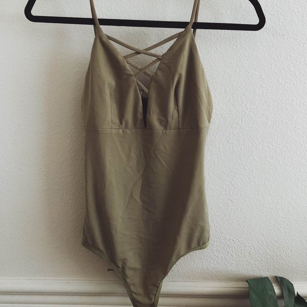 Olive Green Bodysuit